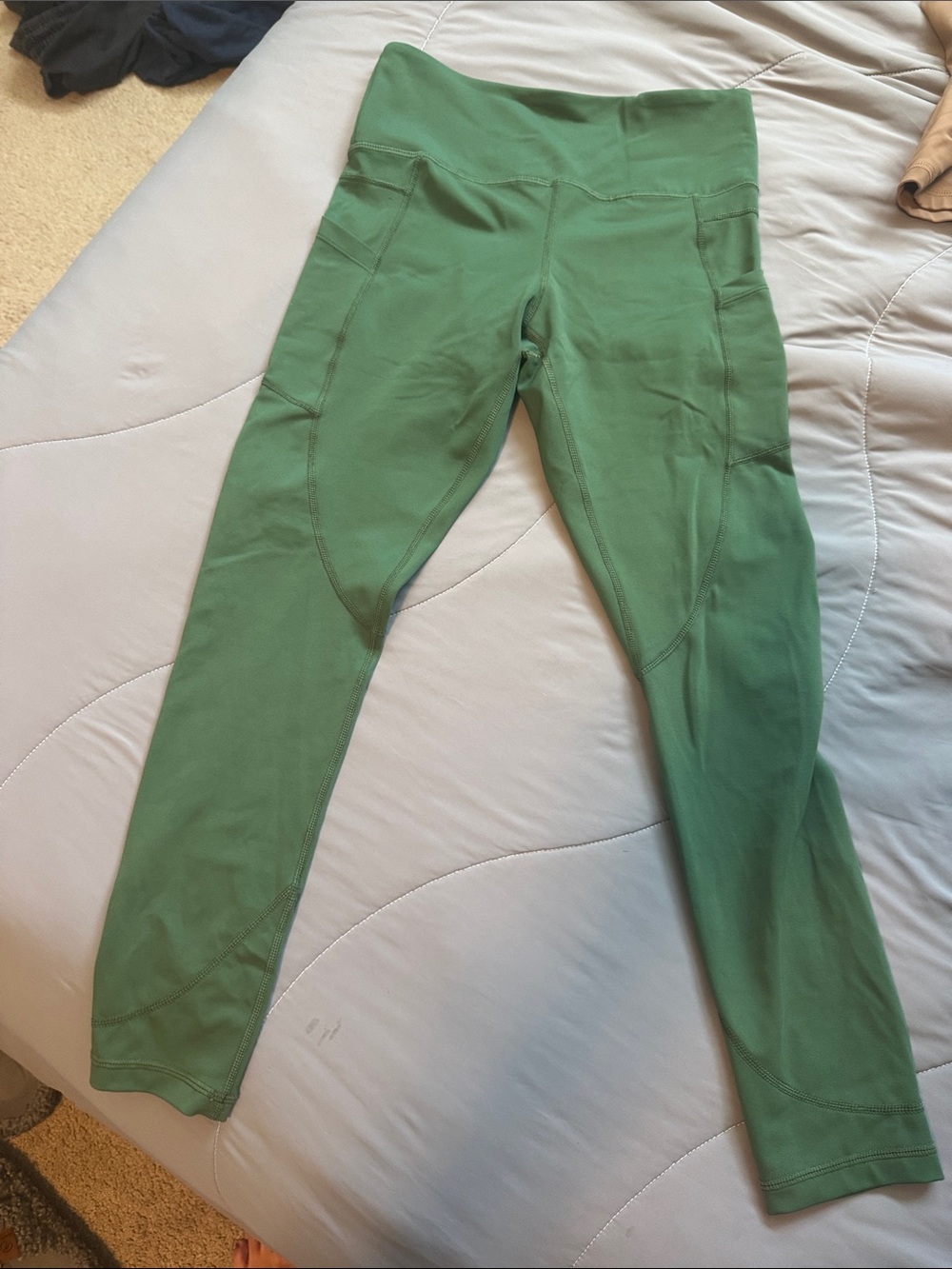 ZYIA Olive Green High-Waist Leggings